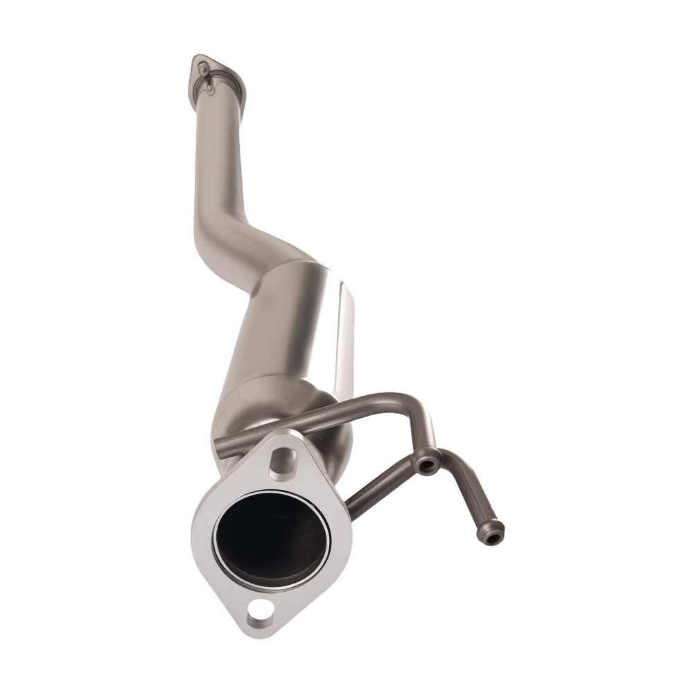 4 Rolled Muffler Tip Catback Exhaust System compatible for Honda Civic EX EM2 ES2 2001-05