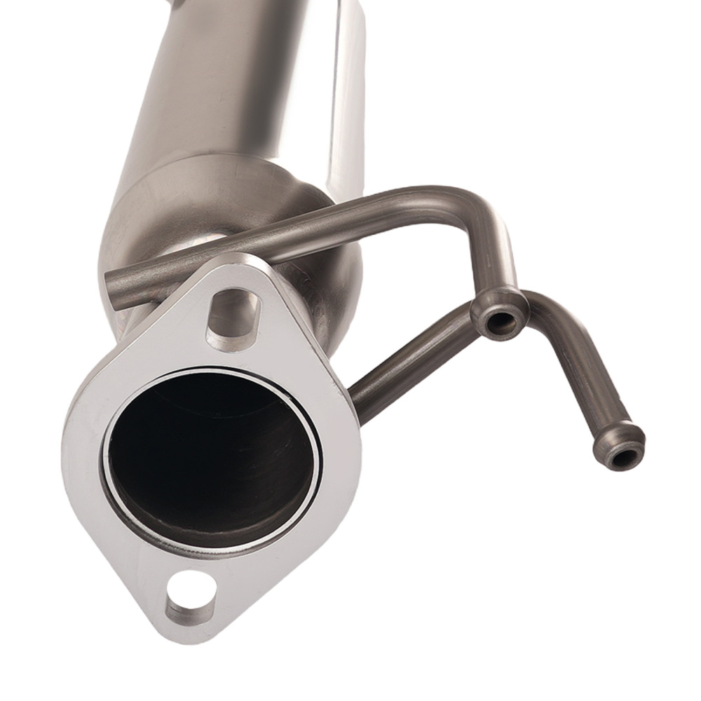 4 Rolled Muffler Tip Catback Exhaust System compatible for Honda Civic EX EM2 ES2 2001-05