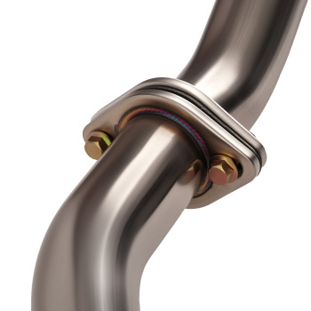 4 Muffler Tip Catback Exhaust System compatible for Honda Civic 1.8L 2006-2011 Rear