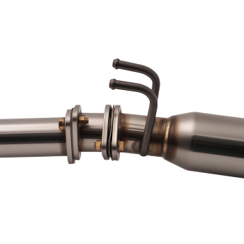 4 Muffler Tip Catback Exhaust System compatible for Honda Civic 1.8L 2006-2011 Rear