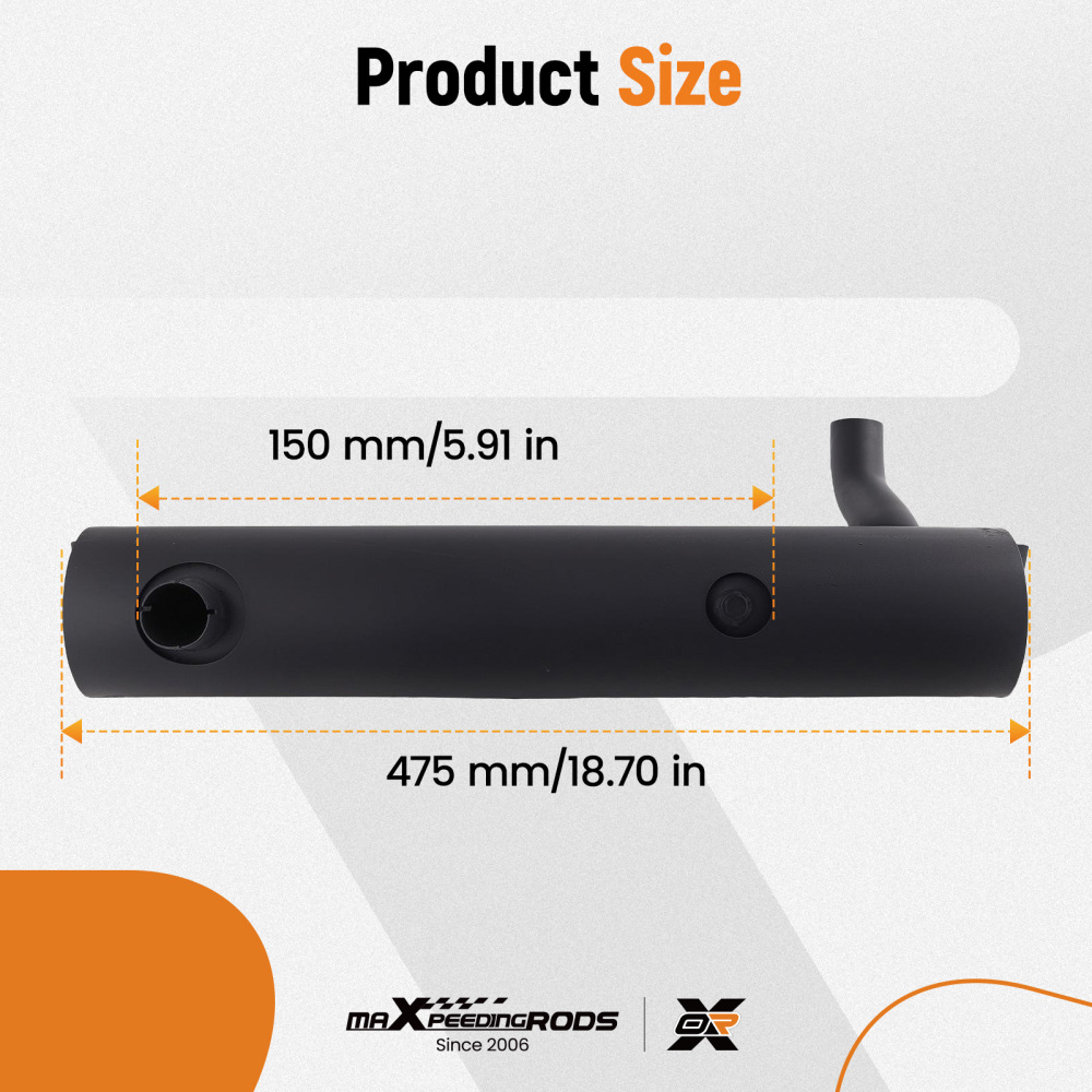 Aftermarket Exhaust Muffler compatible for Bobcat 751 753 763 773 Bolt-On 7100840 6671667