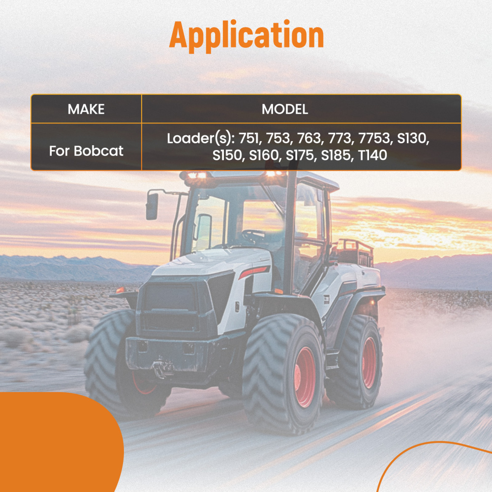 Aftermarket Exhaust Muffler compatible for Bobcat 751 753 763 773 Bolt-On 7100840 6671667