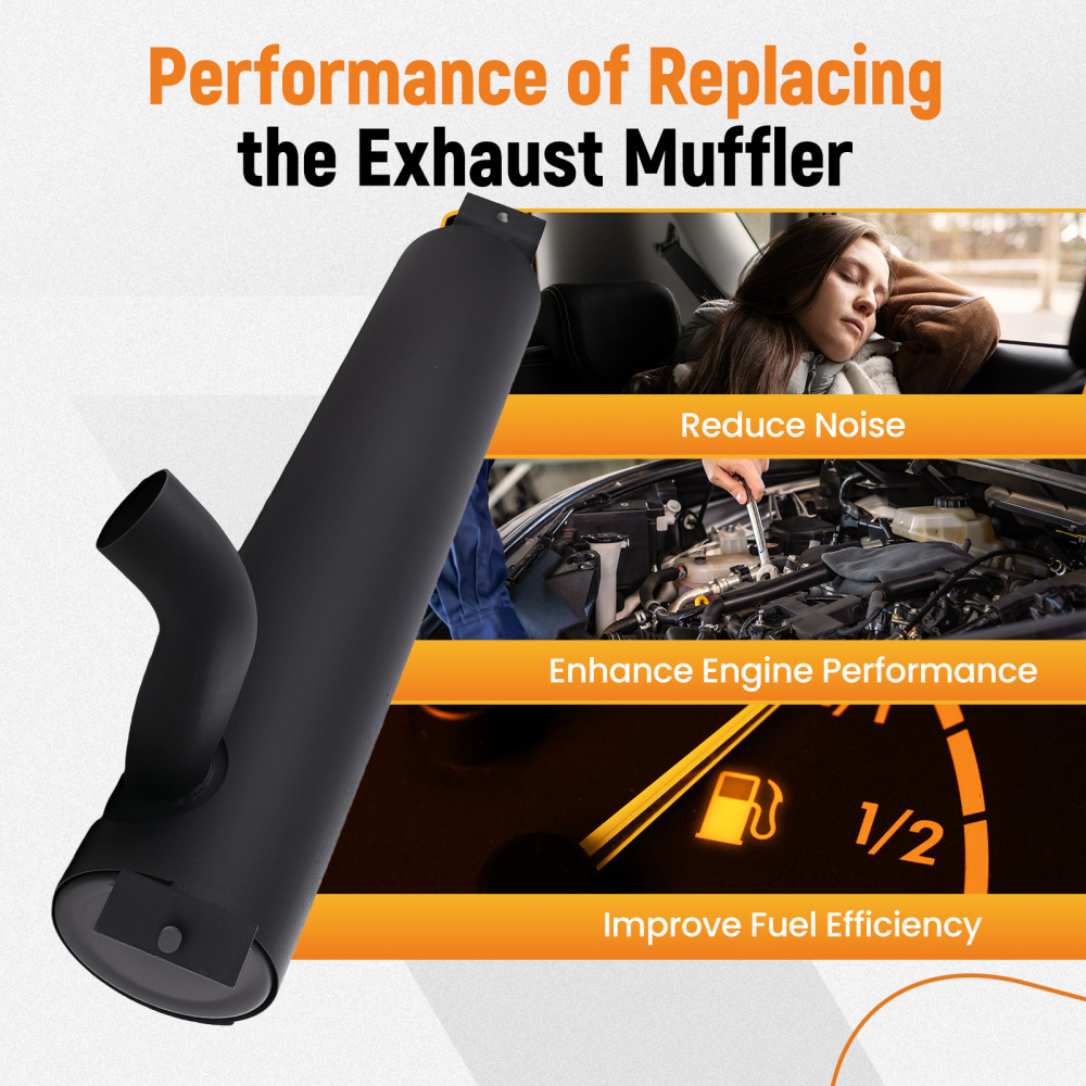 Aftermarket Exhaust Muffler compatible for Bobcat 751 753 763 773 Bolt-On 7100840 6671667