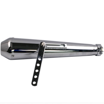 Universal Steel Shorty Muffler Motorcycle Exhaust Pipes Silencers 1 Pair