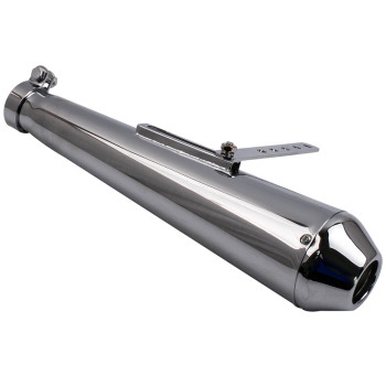 Universal Steel Shorty Muffler Motorcycle Exhaust Pipes Silencers 1 Pair