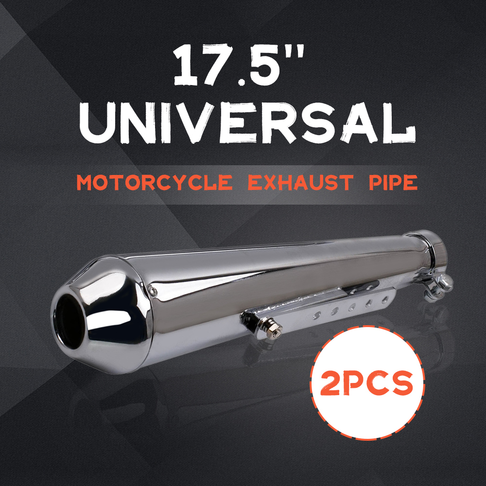 1 Par Universal Moto Racing compatible para Escape Silenciador Exhaust Mufflers Silencers