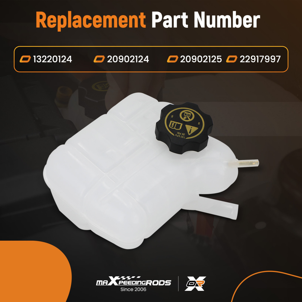 Coolant Expansion Tank w/ Cap compatible for Vauxhall Insignia/Compatible for Opel Insignia/Compatible for Saab 13220124
