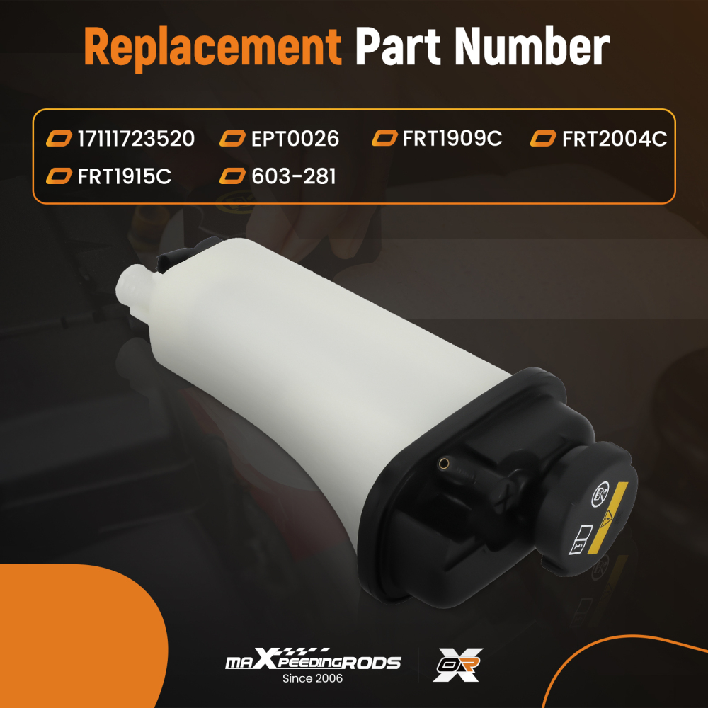 Coolant Expansion Tank w/ Sensor Cap compatible for BMW 3 Series 323i 528i Z3 17111723520