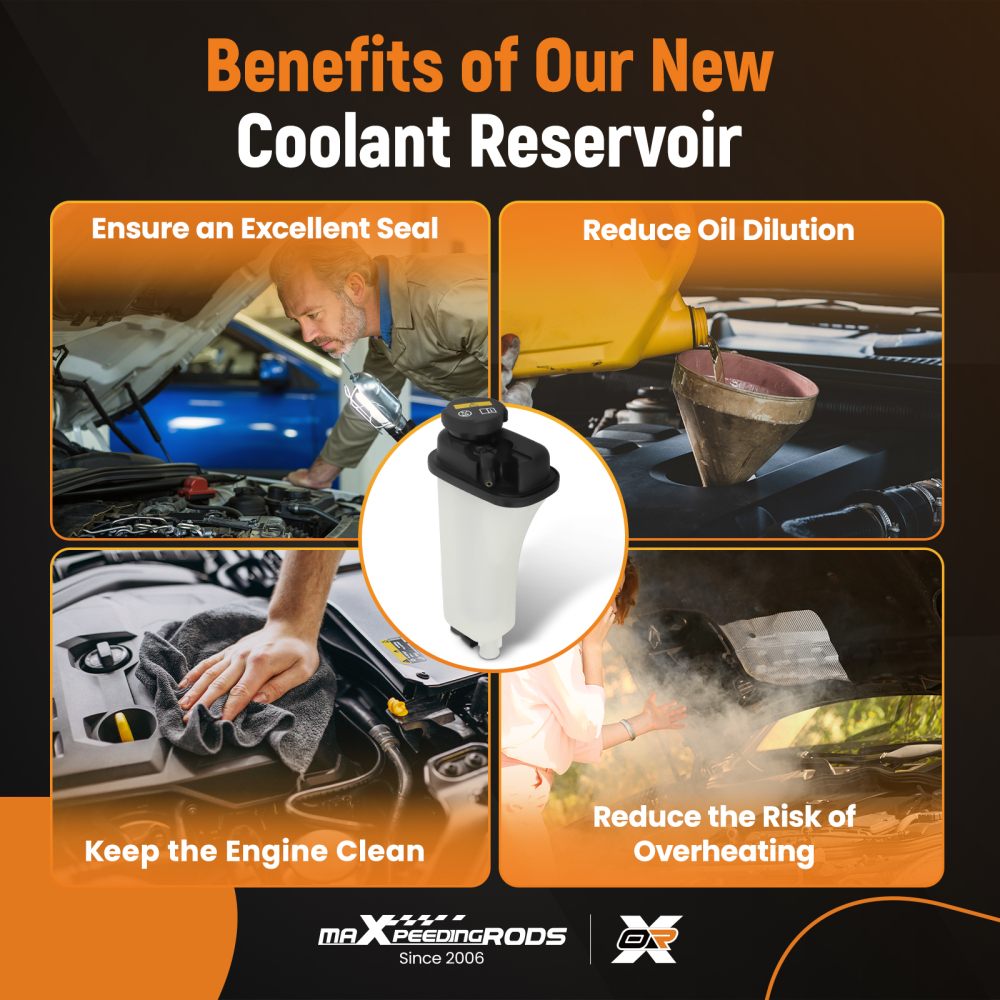 Coolant Expansion Tank w/ Sensor Cap compatible for BMW 3 Series 323i 528i Z3 17111723520