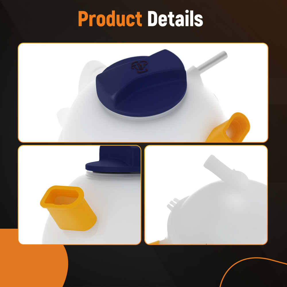 Coolant Bottle Tank compatible for VW Golf Jetta compatible for Audi TT A3 S3 1999-2015 1J0121407F