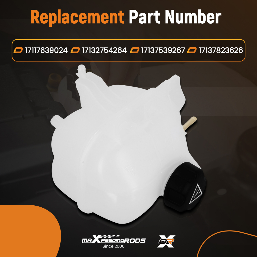 Coolant Expansion Tank w/ Cap compatible for BMW i3 118i 318i compatible for Mini Cooper 07-19 17137539267