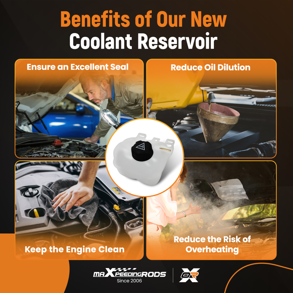 Coolant Expansion Tank w/ Cap compatible for BMW i3 118i 318i compatible for Mini Cooper 07-19 17137539267