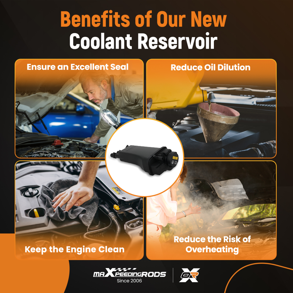 Coolant Reservoir Tank w/ Sensor compatible for BMW E38 728i 525i 528i 95-01 17111436381