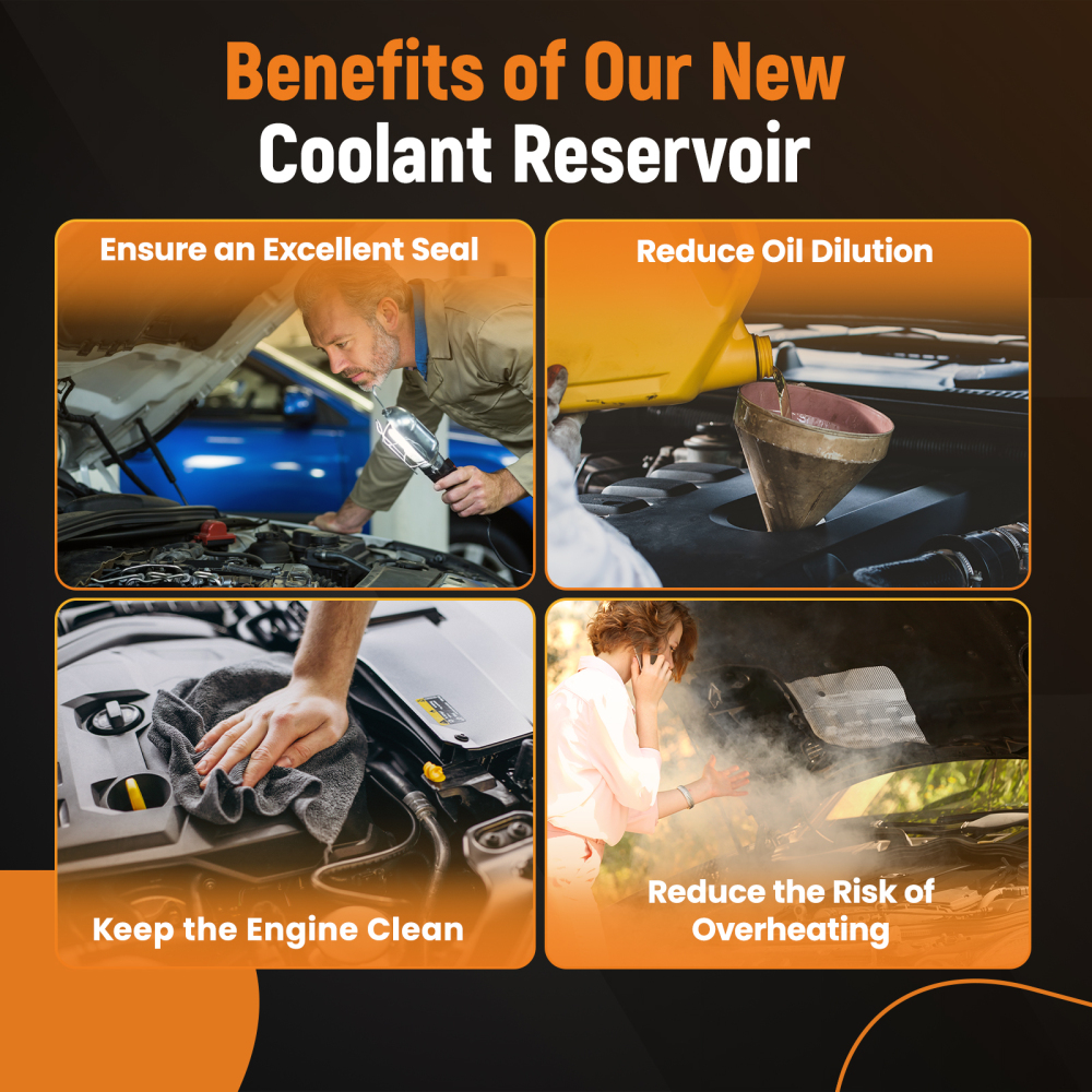 Coolant Reservoir Tank w/ Sensor compatible for BMW E38 728i 525i 528i 95-01 17111436381