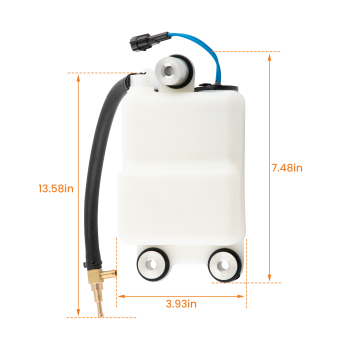 Outboard Oil Tank Assembly compatible for Mercury Opimax 200 225 250 8M0064075 884525T1