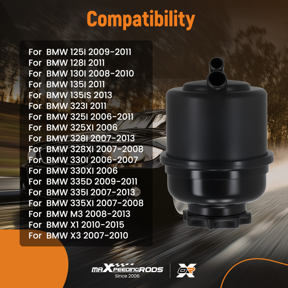 Power Steering Fluid Reservoir compatible for BMW 323I 325I 328I 330I 06-11 32416768094