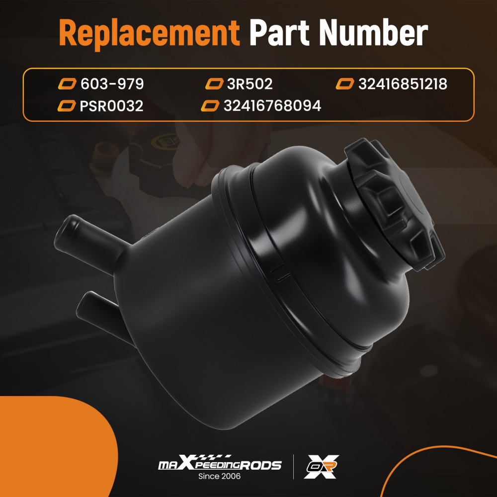Power Steering Fluid Reservoir compatible for BMW 323I 325I 328I 330I 06-11 32416768094