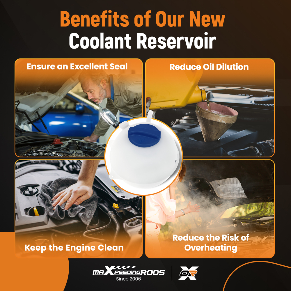 Coolant Reservoir Tank w/ Sensor compatible for VW Transporter MK IV Box 1990-03 701121407C