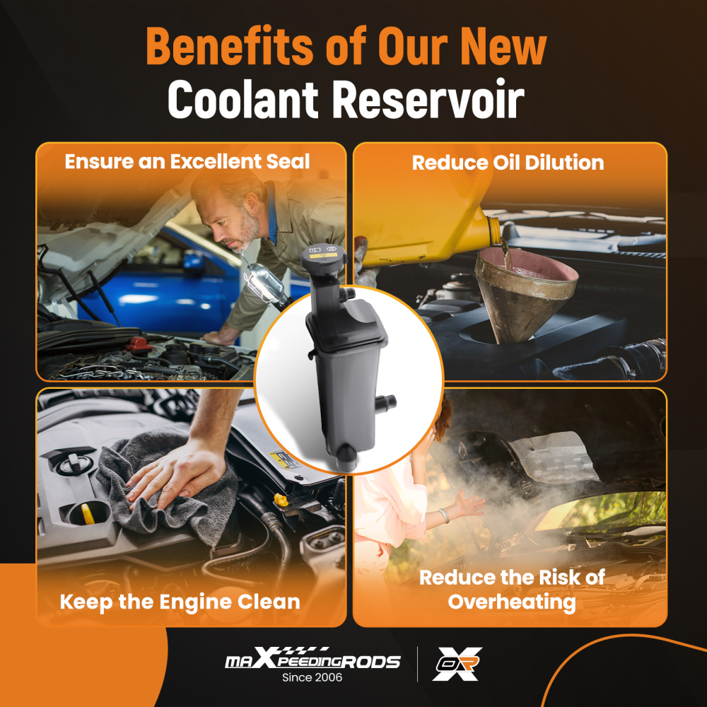 Coolant Expansion Tank compatible for BMW 320i 323i 325i E46 99-2005 17137787039 w/ Sensor