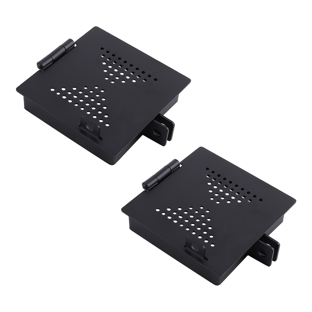 4 x 4 Square RV Bumper End Caps 2x Kit Black for RV Camper Trailer