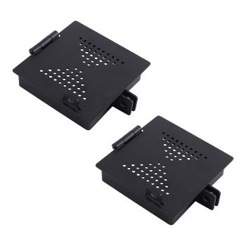 4 x 4 Square RV Bumper End Caps 2x Kit Black for RV Camper Trailer