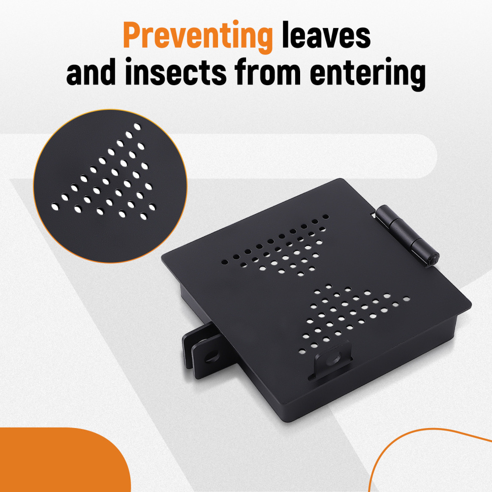 4 x 4 Square RV Bumper End Caps 2x Kit Black for RV Camper Trailer