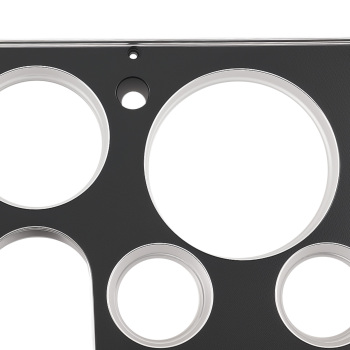 Black Chrome Bezel Panel compatible for Chevy C10 1967-1972 Front Dashboard Cover Trim