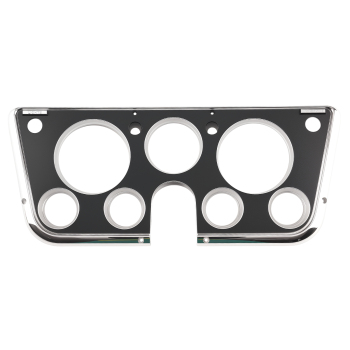 Black Chrome Bezel Panel compatible for Chevy C10 1967-1972 Front Dashboard Cover Trim