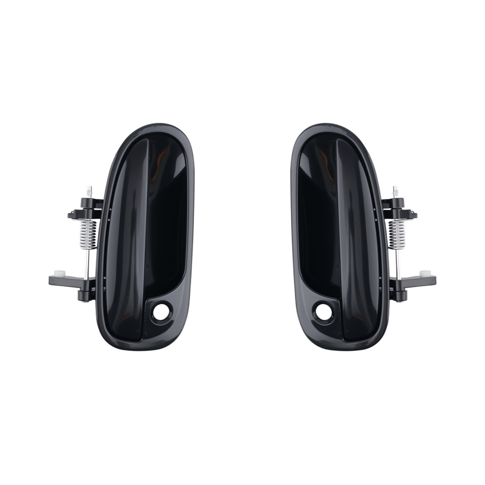 Black Door Handle Front Left Rear compatible for Honda Civic 96-00 HO1520101 4Pcs