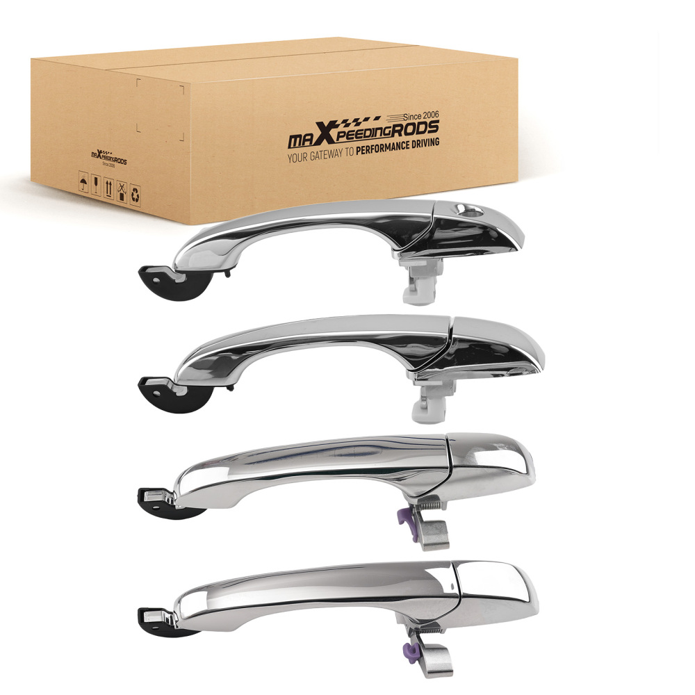 Exterior Door Handle compatible for Chrysler 300 300C 05-10 4589009AD Front Rear Silver