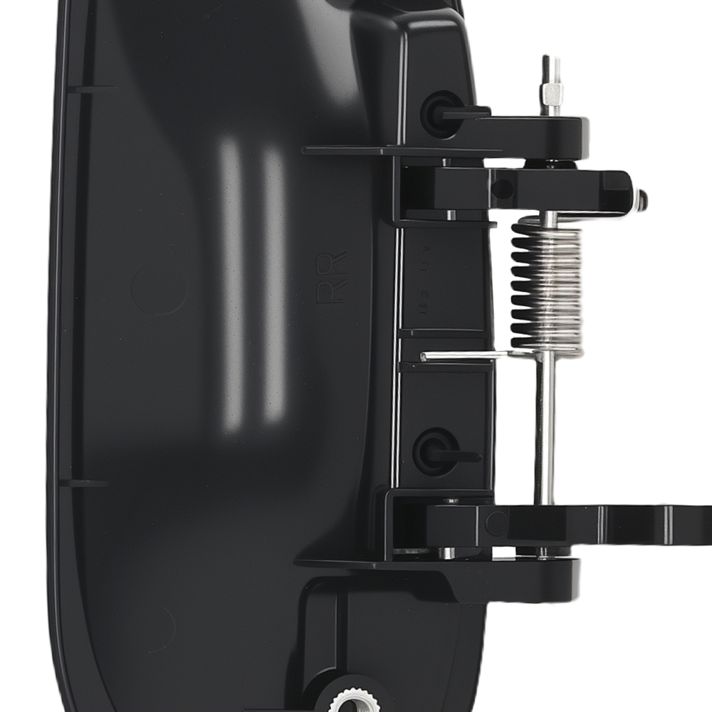 Black Plastic Rear Door Handle compatible for Honda Civic 96-00 72680S04003 Pair