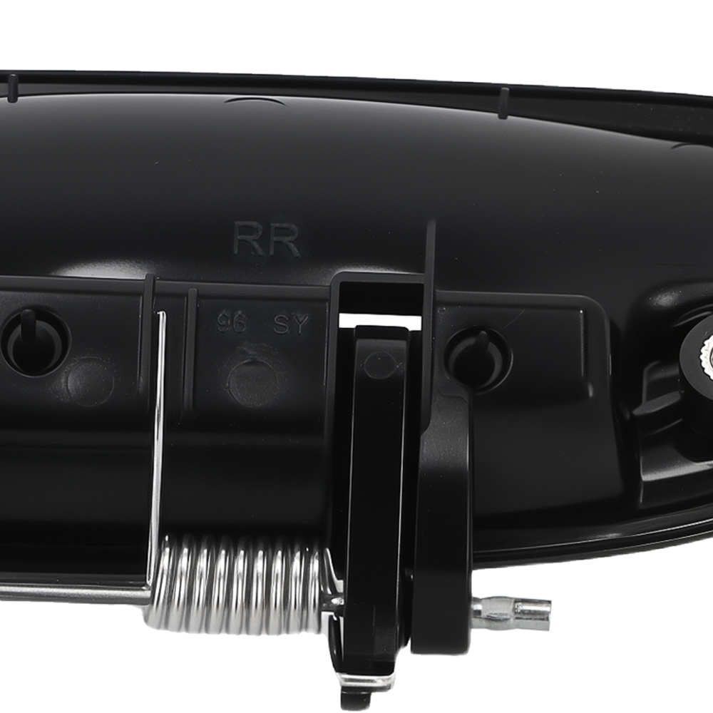 Black Plastic Rear Door Handle compatible for Honda Civic 96-00 72680S04003 Pair