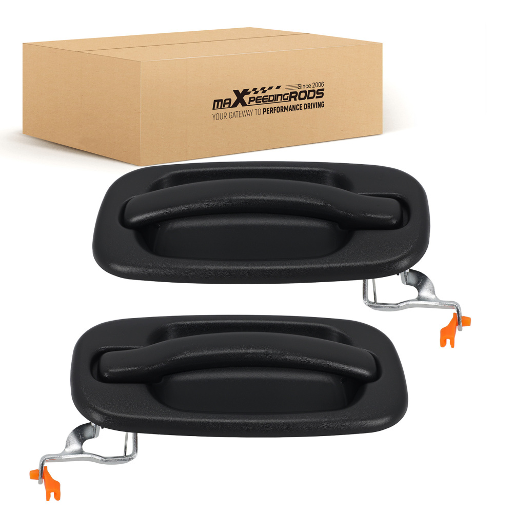 Exterior Door Handle Rear compatible for Chevrolet Avalanche 1500 2002-2006 15721571 Black