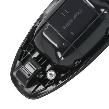 Black Door Handle Front Left Exterior compatible for Hyundai Santa Fe 01-06 82256