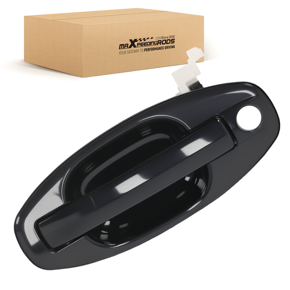 Black Door Handle Front Left Exterior compatible for Hyundai Santa Fe 01-06 82256
