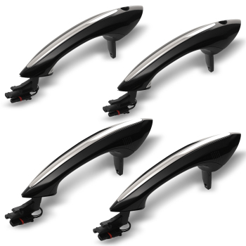 Door Handle 4pc compatible for BMW M5 4.4L V8 M6 2009-2016 51217231933 Black