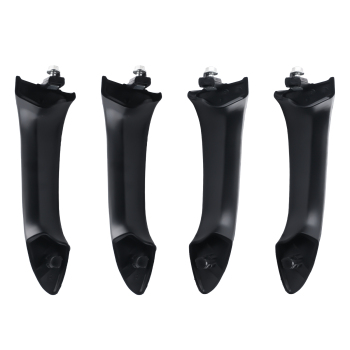 4x Black Outer Door Handle Front Rear compatible for BMW X5 00-06 51218257737 Plastic
