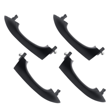 4x Black Outer Door Handle Front Rear compatible for BMW X5 00-06 51218257737 Plastic