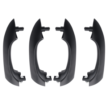 4x Black Outer Door Handle Front Rear compatible for BMW X5 00-06 51218257737 Plastic