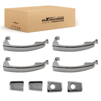 4PC Chrome Door Handle compatible for Saturn Vue/Captiva Sport 96468266 16546742