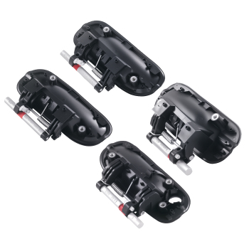 Exterior Door Handle Front Rear compatible for Nissan Sentra 2000-2006 4Pcs Black