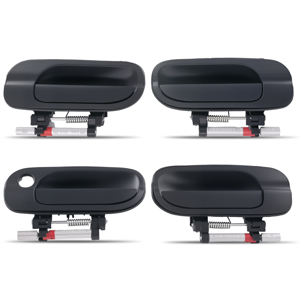 Exterior Door Handle Front Rear compatible for Nissan Sentra 2000-2006 4Pcs Black