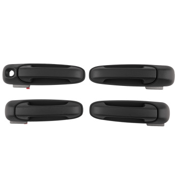 4PC Black Door Handle compatible for Dodge RAM 1500/2500 2002-2009 55275949AC L R