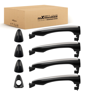 4PC Black Exterior Door Handle compatible for Kia Forte Cerato 2014-2018 82652-A7020