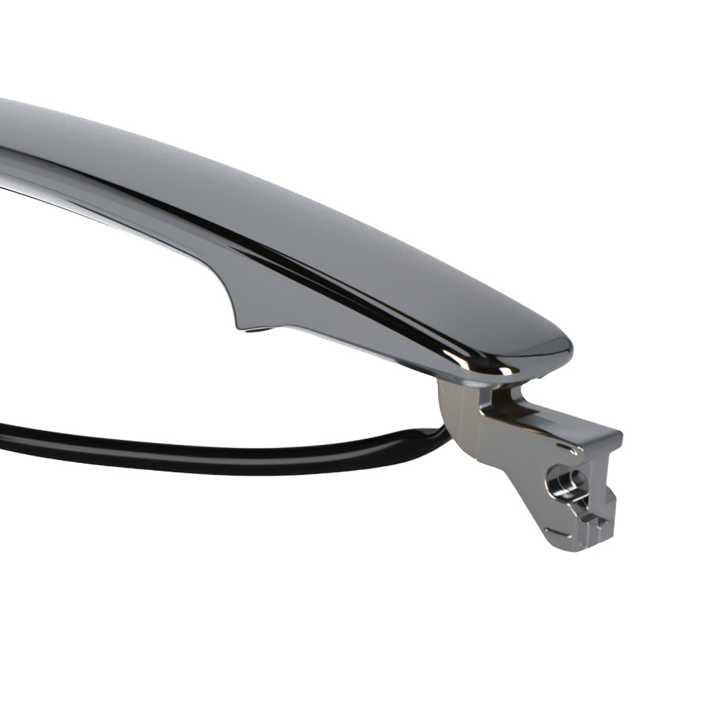 Chrome Door Handle compatible for Nissan Rogue 2008-2013 Front Left 80640CB81B Plastic