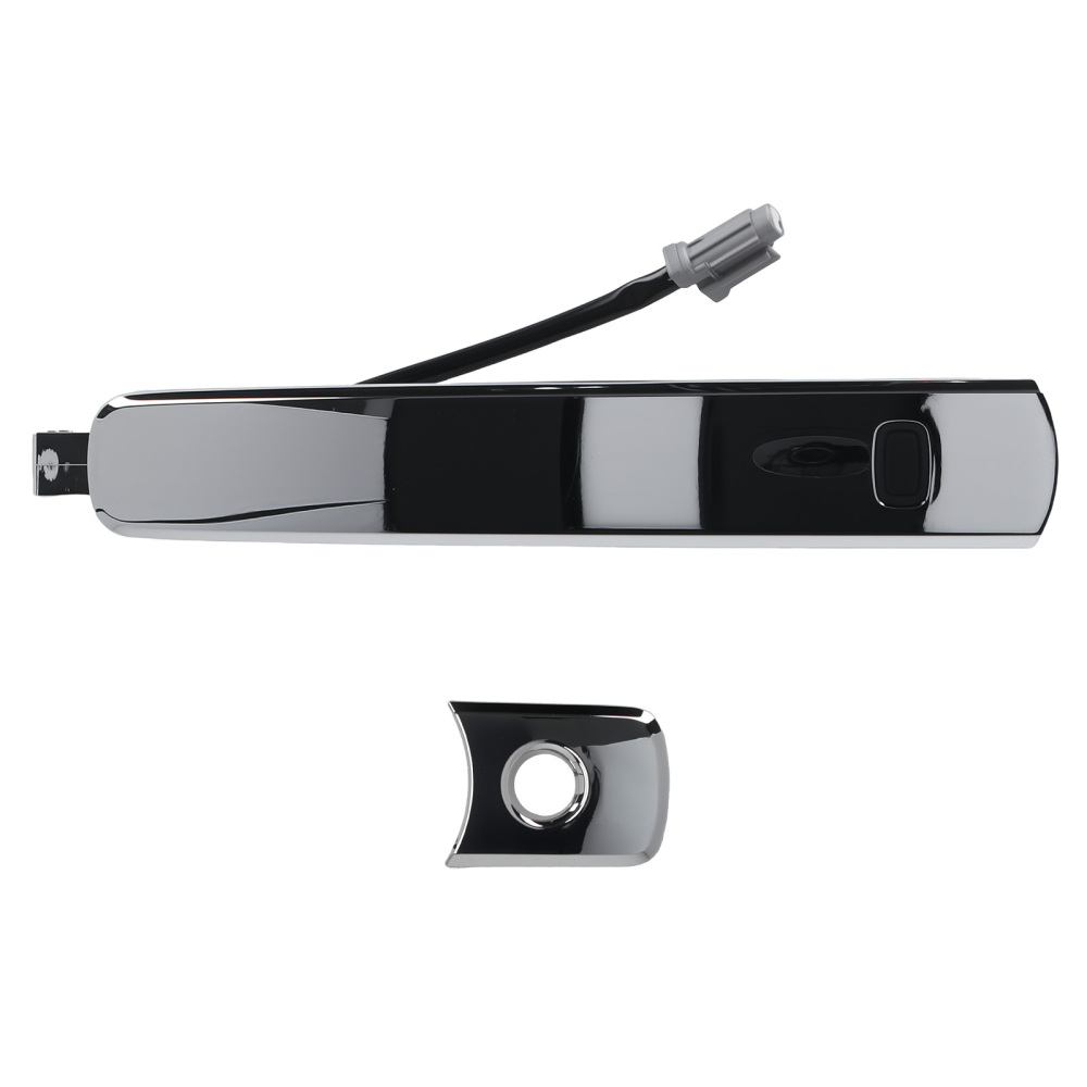Chrome Door Handle compatible for Nissan Rogue 2008-2013 Front Left 80640CB81B Plastic