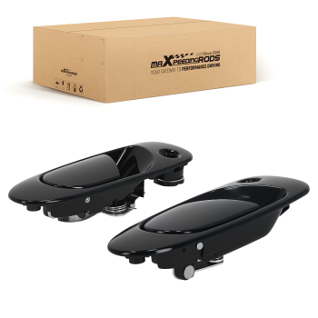 Black Door Handle Front Right Left compatible for Honda Civic 1992-1995 72180SR3003