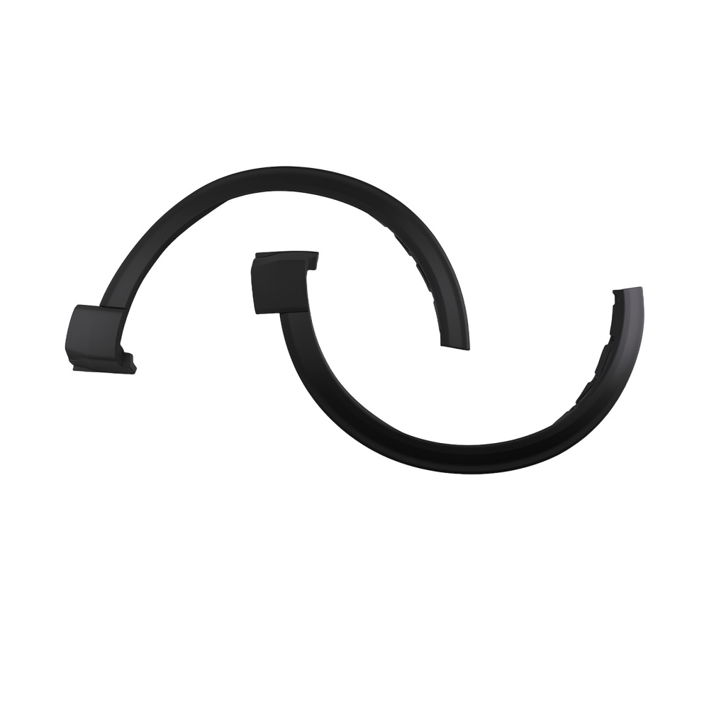 Black Fender Molding compatible for Ford Explorer King Ranch/Limited 2021-2024 Front