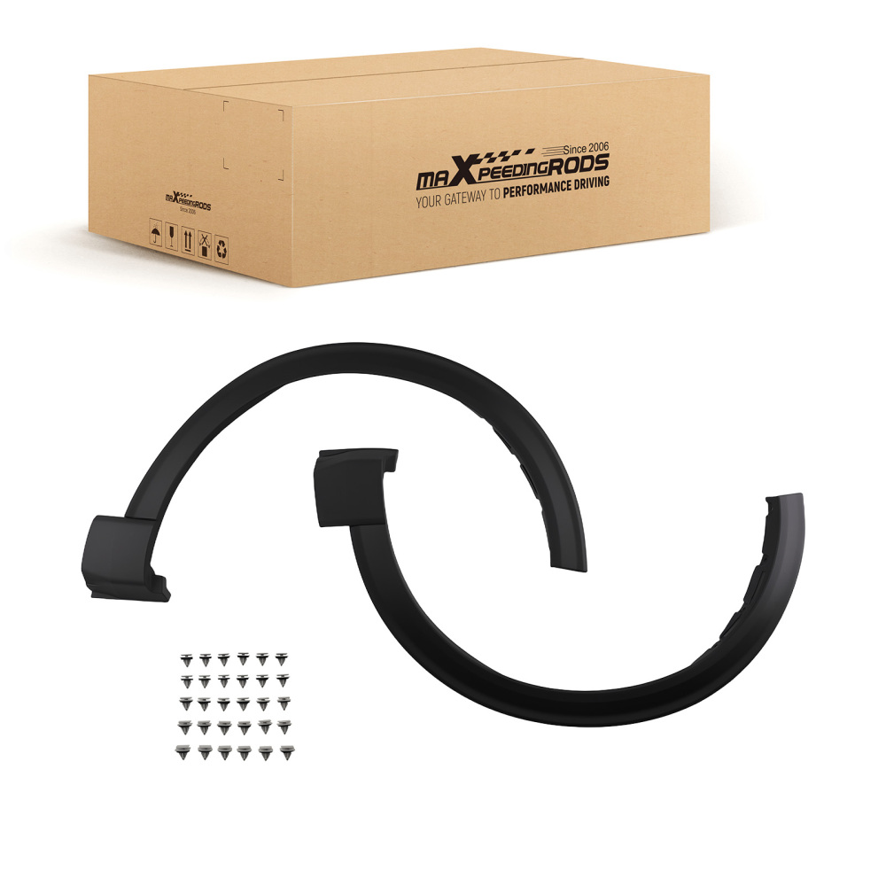 Black Fender Molding compatible for Ford Explorer King Ranch/Limited 2021-2024 Front