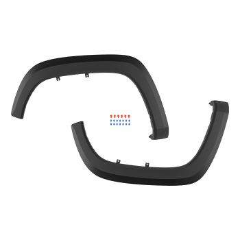 Black Fender Flare Trim Kit compatible for Toyota Tacoma 2016-2021 TO1291109 TO1290109